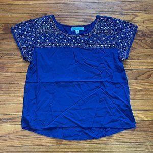 Dina Be Sequin Blue Top